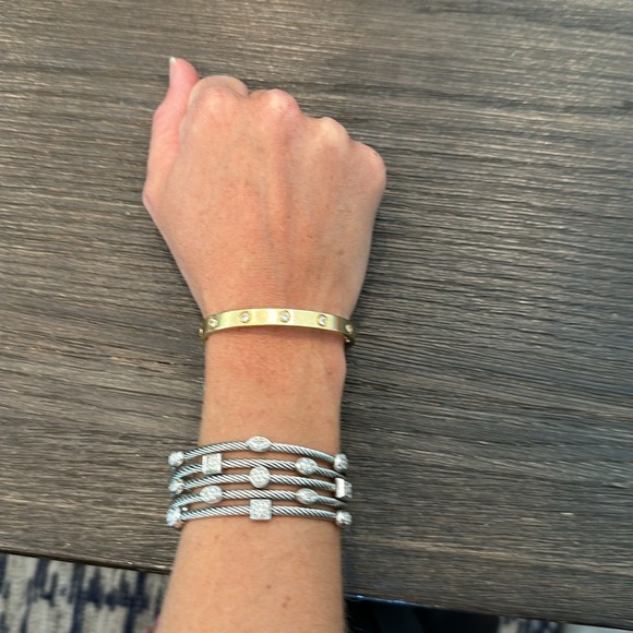 David Yurman Confetti Cuff Bracelet In Sterling Silver With Diamonds - Picture 4 of 4